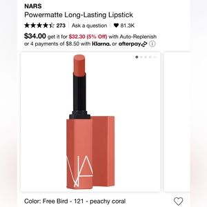 NARS Powermatte lipstick BNIB